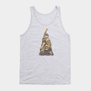 Christmas Tree Sloths Tank Top